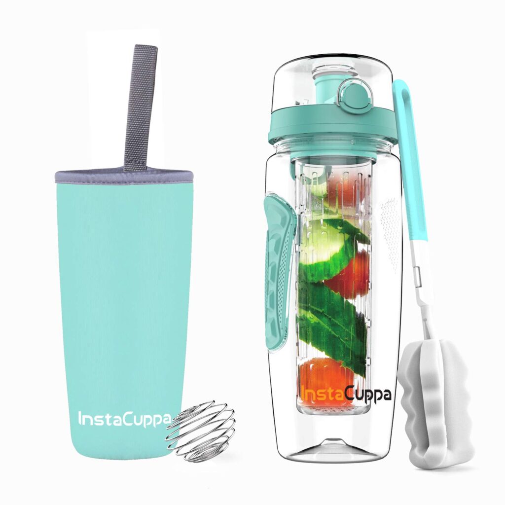 InstaCuppa Tritan Fruit Infuser Water Bottle