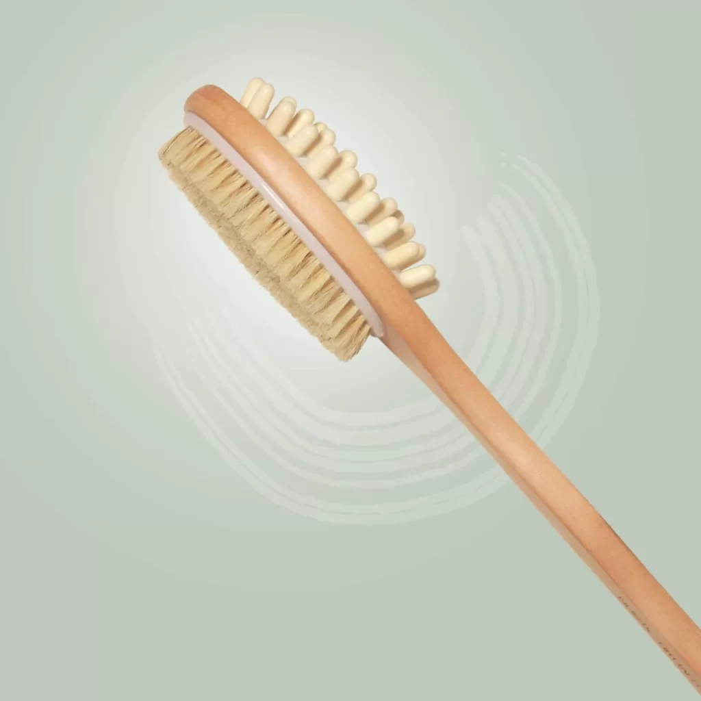 Wooden Double-sided Bath Brush 