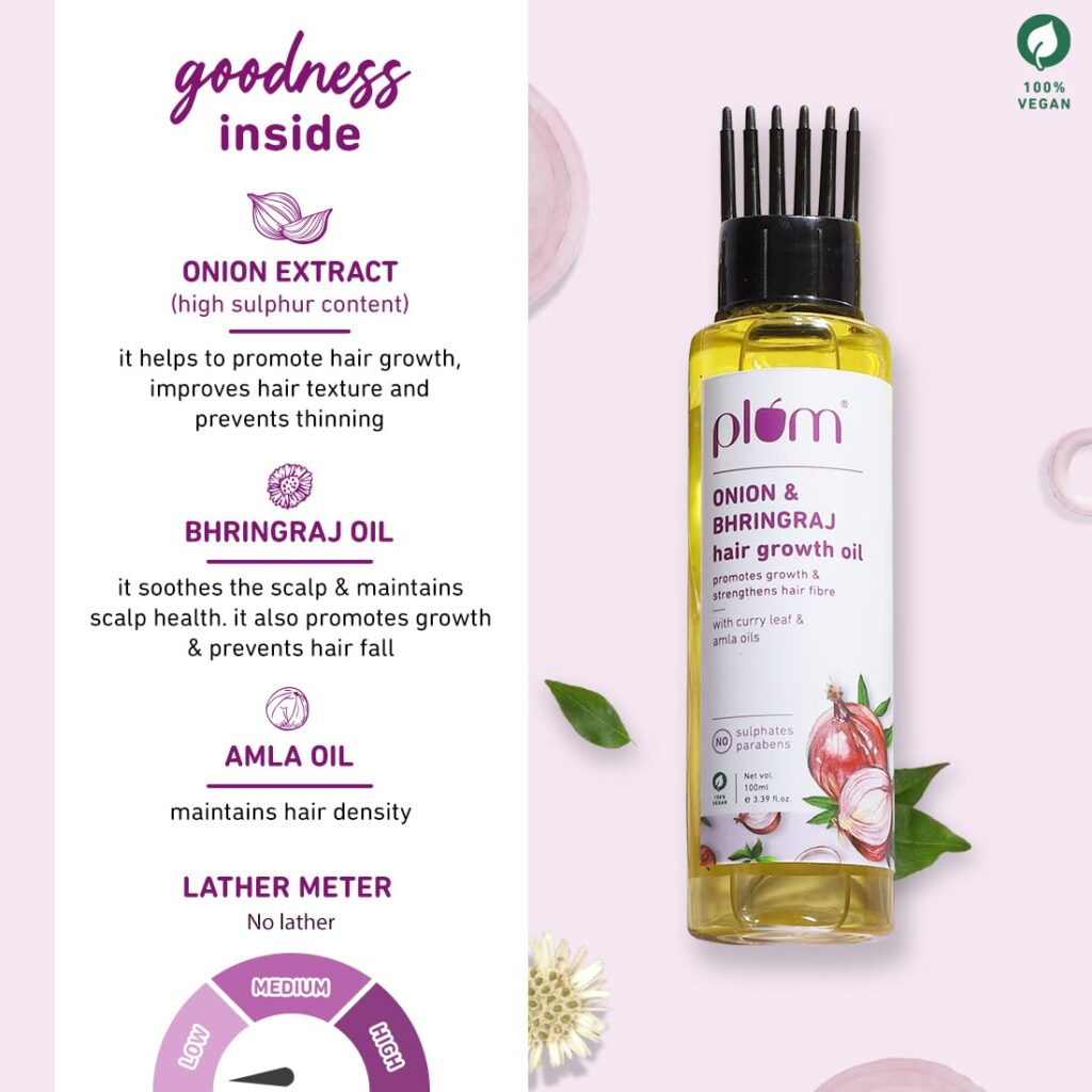 Plum Onion & Bhringraj Hair Growth Oil