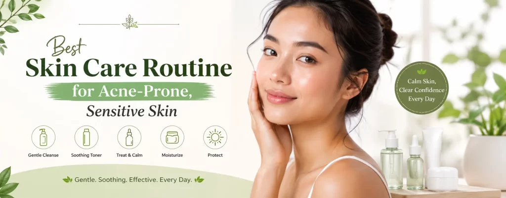 Skin Care Routine for Acne-Prone Sensitive Skin